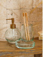 9951822 Аксессуары для ванной SL Home, 3 предмета, дозатор, мыльница, стакан