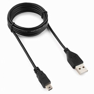 Кабель USB(A)шт. - miniUSBшт. 2.0 Pro Гарнизон GCC-USB2-AM5P-1.8M, AM/miniBM 5P, 1.8м