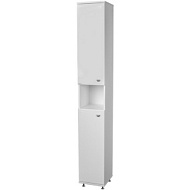 Пенал напольный Айсберг Классик 30, белый, левый/правый, без ящика, 300*2000*320 мм