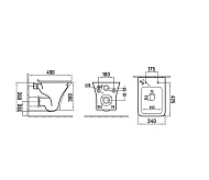 Унитаз подвесной COMFORTY 110 безободковый, сиденье дюропласт softclose тонкое, быстросъёмное