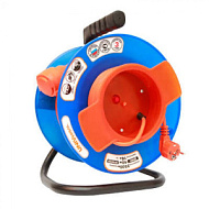 58476 Удлинитель на катушке 1х30м без заземл. 10А IP44 У10-028 термо ПВС 2х0.75 вын. роз. UNIVersal