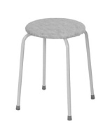 Табурет круглый "Пенёк легкий" 180, цвет сиденья серый