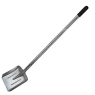 Лопата совковая ЛСП рельсовая сталь, с ребрами жесткости, с цельнометаллическим черенком