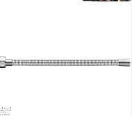 HB42 Шланг для душа  в двойной оплетке усиленный  Haiba, нержавеющия сталь, хром (150см)