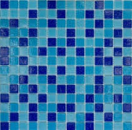 Мозаика сине-голубой микс Elada Mosaic 327*327мм