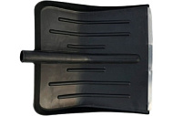 Лопата с оцинкованной планкой "Метелица" 410х400 мм, черная, без черенка "Вектор"