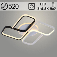 Люстра K38521 WH+BK белый/черный LED 96W+28W 3000K-6500K ПДУ диммер d520, 24