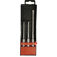 71093 Набор буров Matrix, 5*110мм, 6*110мм, 8*160мм, SDS+, по бетону, 3шт