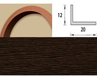Угол арочный 20*12 Венге (25 шт)