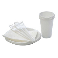 Набор ПИКНИК на 6 персон(ст.0,2л/тар/вил/нож/салф)