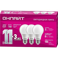 1924345 Лампа светодиодная 90 603 OLL-A60-11-230-4K-E27-PACK3 ОНЛАЙТ 90603
