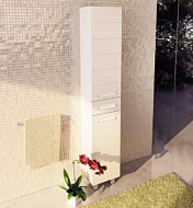 Шкаф-колонна Comforty Модена М35, белый матовый, 350*1900*316 мм