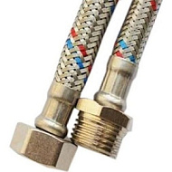 Подводка для воды гайка/штуцер нержавеющая сталь 0,8м