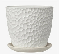 Горшок бетон МАНГО бутон белый №6 8,0л