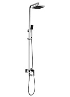 LM7004C Смеситель для душа Lemark Tropic, хром, Тропический душ Ø 230мм, лейка 1 режим, с изливом