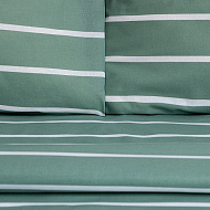 Постельное белье "Этель" евро Mint stripes 200*217 см, 220*240 см, 70*70 см -2 шт, 100% хлопок, поплин