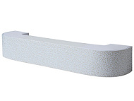 Карниз УЛЬТРАКОМПАКТ Мозаика 3х рядный шампань с пласт. декор. планкой 85мм в инд. уп. 240 см