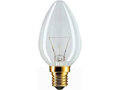 Лампа накаливания Philips B35 60W Е14 Clear прозрачная