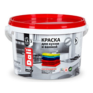 Краска влагостойкая Dali для кухни и ванной, База С, прозрачная, 2,5л