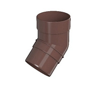 Колено трубы 135 гр Технониколь Оптима ПВХ коричневый /60/