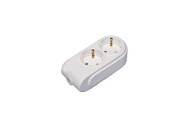 Колодка удлинителя 2-м TOKOV ELECTRIC 10А без заземл. АБС-пластик бел. TKE-C01-KU2