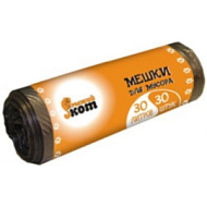 Мешки для мусора  "Рыжий кот" 30л, 14мкм, 30шт, рулон