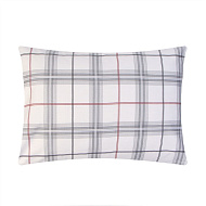 9861647 Наволочка LoveLife "Серая клетка" 50*70см, 100% хлопок, сатин, 125г/м²