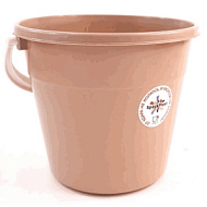 Ведро 10л, подходит д/пищевых продуктов, морозостойкое,ударопрочное,капучино