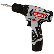 Дрель-шуруповерт аккумуляторная Ресанта ДА-12-2ЛК  75/14/2