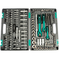 14114 Набор инструмента, 1/4", 3/8", 1/2", Cr-V, S2, усиленный кейс, 151 предм.// STELS