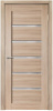 0683 Дверное полотно остекленное Дера Мастер 600мм шимо светлый