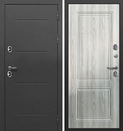 Дверь металлическая 11 см ISOTERMA СЕРЕБРО РИВЬЕРА АЙС 2050*860 мм левая