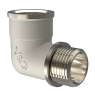 Угольник ВР/НР никель 3/4"