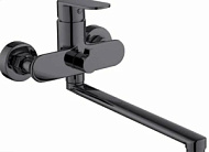 AV3530 Смеситель для ванны AVRORA Moon  универсальный в матовом черном цвете