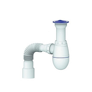 А110, В110 Cифон для мойки, для умывальника Unicorn с литым выпуском 1 1/2" и отводом d40мм АКЦИЯ