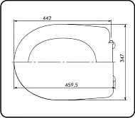 Сиденье к унитазу Уклад  Орион, белое