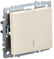 Выключатель IEK 1-кл. СП BRITE ВС10-1-1-БрКр 10А с инд. беж. BR-V10-1-10-K10