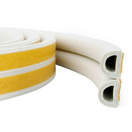 Уплотнитель самоклеющийся `PRAKTISCHE HOME`  9х8мм D- 6 м (белый)