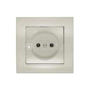 1062129	Розетка Universal   Бриллиант 1-м СП  16А IP20 сл. кость Universal 7948806
