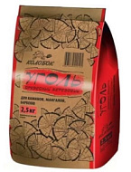 Уголь древесный березовый КОЛОБОК 2,5 кг