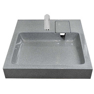 5227600-6 Раковина Стандарт 60 Серый с кронштейном и мыльницей 600х599х85 мм