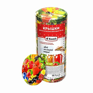 Крышка д/консервирования винтовая d=82 мм`Komfi` «Калейдоскоп» (50 шт в уп)