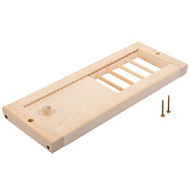 Вентиляционная решетка с задвижкой, липа, 31,5*16,5