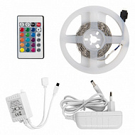 Лента светодиодная General +пульт ДУ комплект б/п+12V 7.2W/m 30led/m IP20 RGB