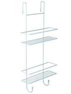 Полка для душевого ограждения ProfFero, белый 2 яруса, 250х80х560мм П02833