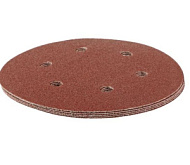 73838 Круг абразивный Matrix, 125мм, перфорированный, на ворсовой подложке под "липучку" P 80, 5 шт