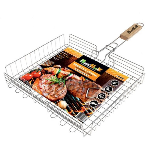 Решетка-гриль 58 (+3) х22х22х4,5 см хромированная глубокая