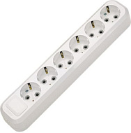 Колодка удлинителя MAKEL MGP 181 6-ти местная, с заземлением