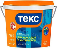 Краска ТЕКС для фасадов и интерьеров 1,2кг/0,8л