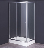 Душевое ограждение Comforty 33, прозрачное стекло, с поддоном, 800*1950*1200 мм